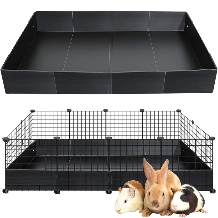 Geelin Käfigeinlage aus Wellpappe, 2 x 4 Paneele, für Meerschweinchen, Igel, Kaninchen, mit C&amp;C-Käfi