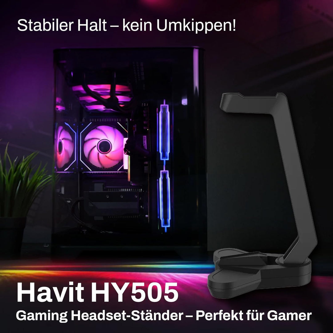 Havit GameNote Gaming Headset Halterung HY505 - Kopfhörer Ständer Für Gamer, Inspirierende Kopfhörer