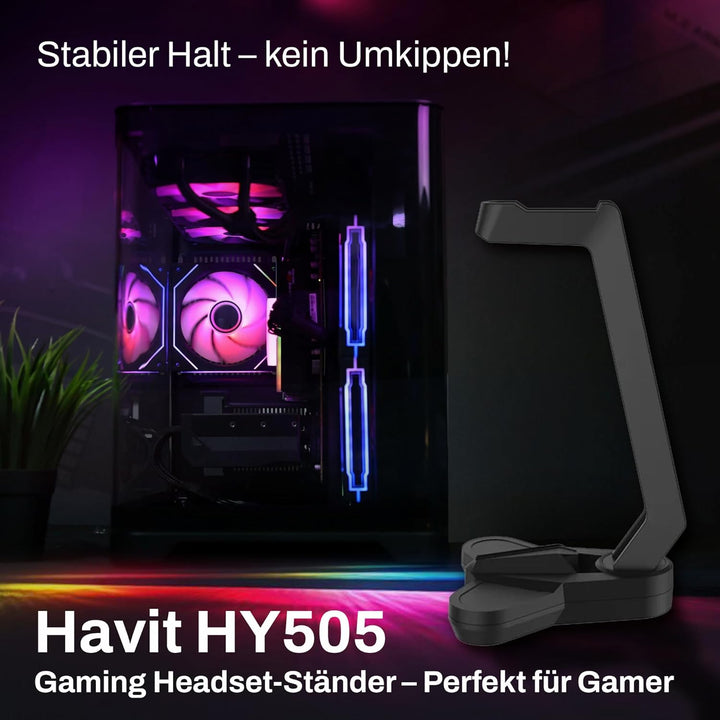 Havit GameNote Gaming Headset Halterung HY505 - Kopfhörer Ständer Für Gamer, Inspirierende Kopfhörer