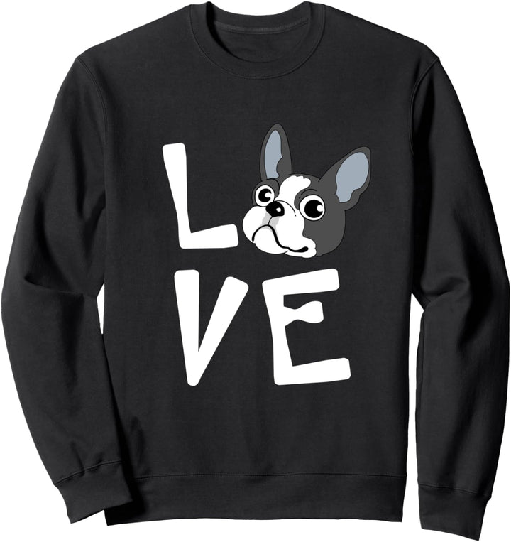 Awesome Love Boston Terrier Geschenk Liebe Boston Terrier Sweatshirt