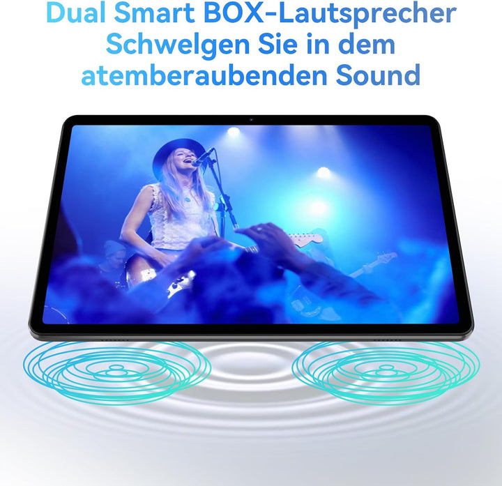 Blackview Tablet 10 Zoll Android 13 Tablets, 8(4+4) GB RAM 64GB Speicher 1TB TF WiFi 6 PC Tablet HD+