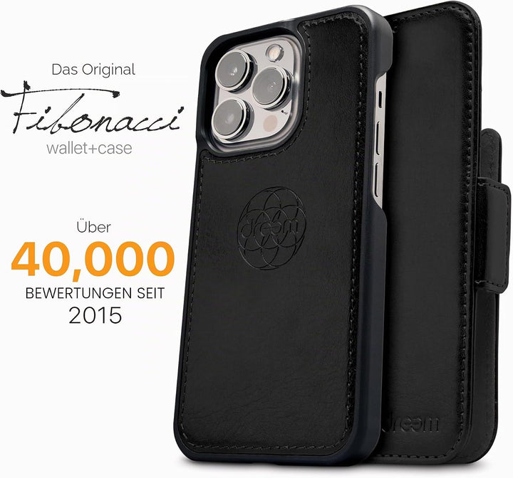 Dreem Fibonacci iPhone 14 Pro Geldbörsen-Hülle / 2-in-1 Stossfestes MagSafe Case und abnehmbares Lux