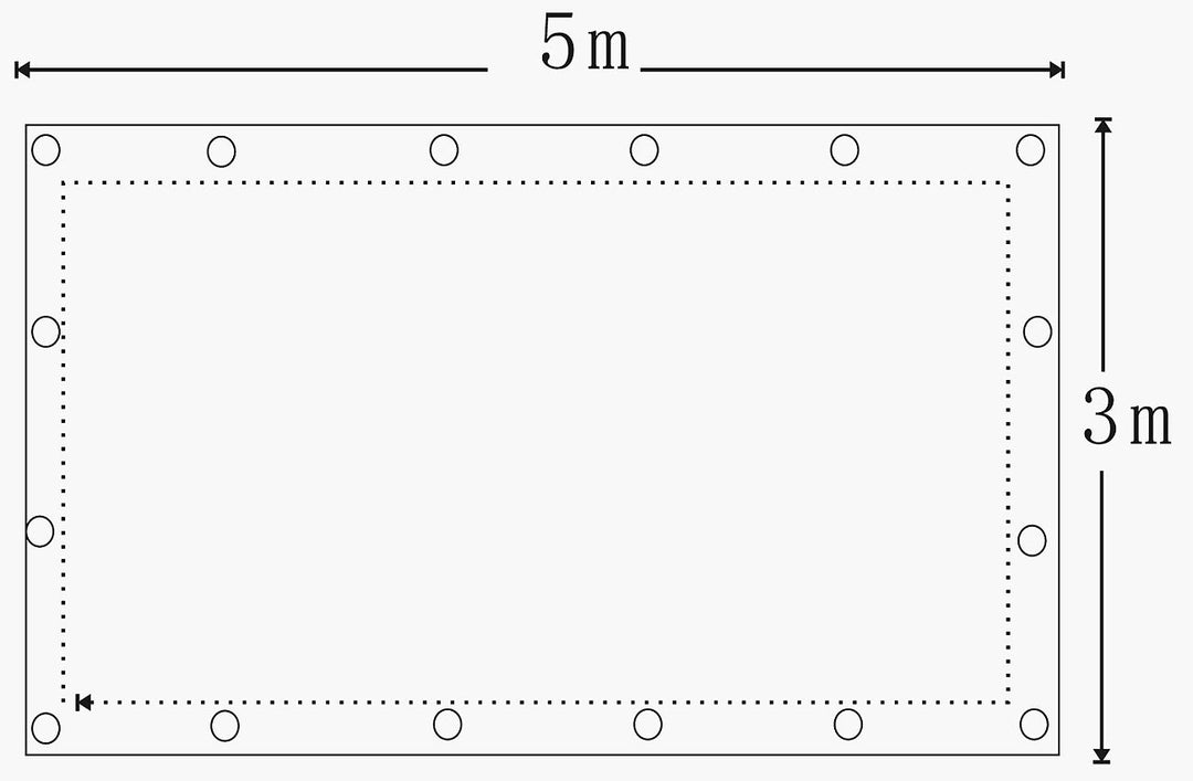 Royal Gardineer Abdeckplane: Universelle Gewebe-Abdeck-Plane, mittel, 5 x 3 m (Gewebe Abdeckplane, B