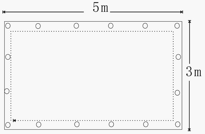 Royal Gardineer Abdeckplane: Universelle Gewebe-Abdeck-Plane, mittel, 5 x 3 m (Gewebe Abdeckplane, B