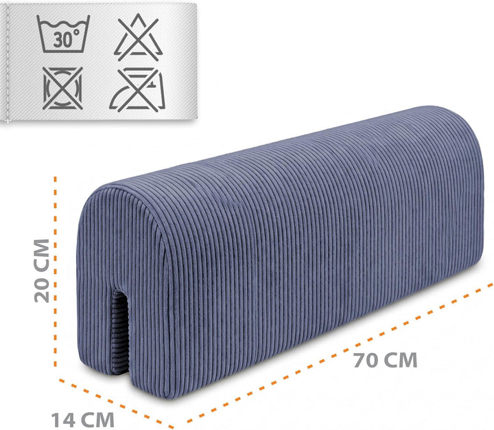 Bettkantenschutz für Kinderbetten Cordstoff 70 cm - Schutz für Bettrahmen Baby Bett rausfallschutz f