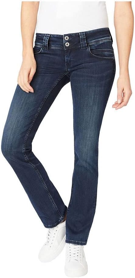Pepe Jeans Damen Straight Leg VENUS 30W / 30L Black (Denim-vw0), 30W / 30L Black (Denim-vw0)