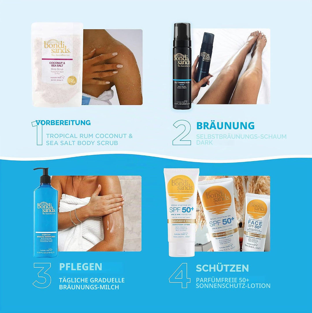BONDI SANDS Coconut &amp; Sea Salt Scrub | Ölfreie Formel Peelt sanft + entfernt Unreinheiten mit Kokosn