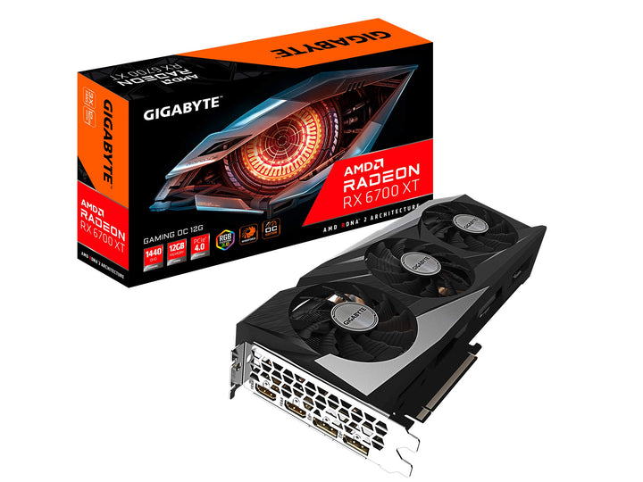 Gigabyte Radeon RX 6700 XT Gaming OC 12G Grafikkarte, WINDFORCE 3X Kühlsystem, 12GB 192-bit GDDR6, G