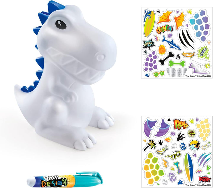 C Toys Style 4 Ever – Dinosaurier-Figur zum Dekorieren Vinyl Design – Spardose phosphoreszierend – O