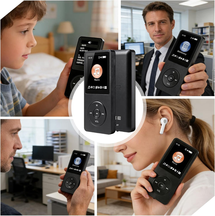 64GB MP3 Player, MP3-Player Bluetooth 5.0 mit 1,8" TFT-Farbbildschirm, Tragbarer Musik-Player mit La