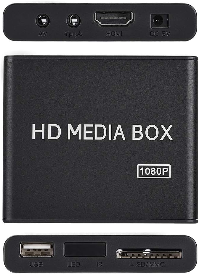 Eboxer 110-240 V Full HD Box Media Player 1080 P Media Player Box Unterstützung USB MMC RMVB MP3 AVI