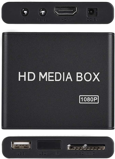 Eboxer 110-240 V Full HD Box Media Player 1080 P Media Player Box Unterstützung USB MMC RMVB MP3 AVI