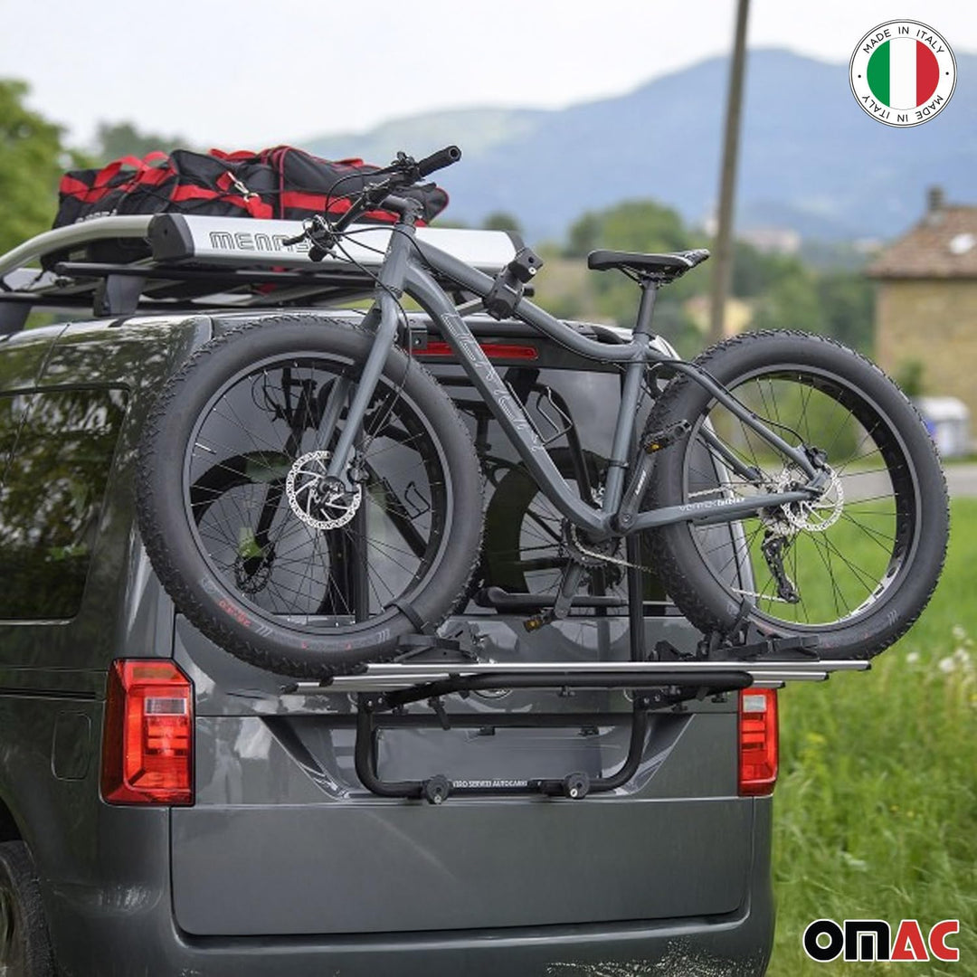 Menabo Fahrradträger kompatibel mit VW Transporter T5 2003-2015 Alu Schwarz, Transporter T5 2003-201