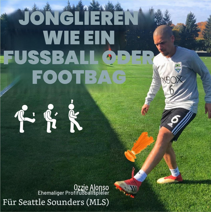 Kickit Der originale Birdie-Fussballtrainer, zum Spielen im Freien, drinnen oder im Hinterhof, am St