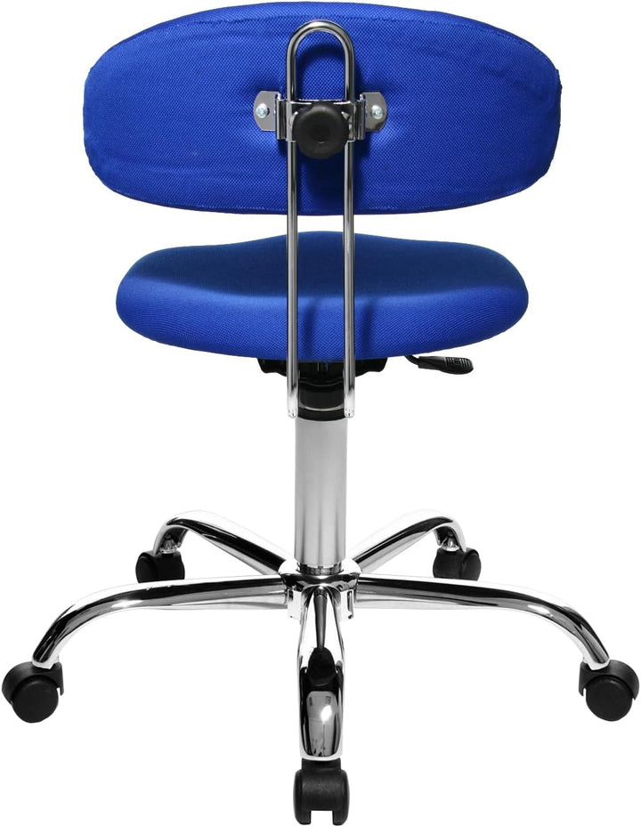 Topstar Sitness 40, Fitnesshocker, Arbeitshocker, Rollhocker mit Rückenunterstützung, 3-Dimensional