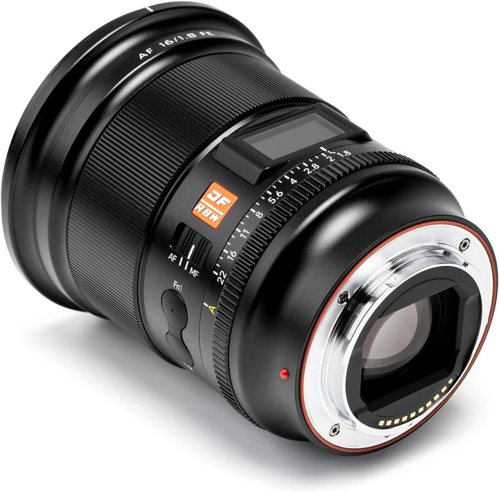 VILTROX 16mm F1,8 f/1,8 Vollbild Weitwinkel Autofokus Objektiv mit LCD Bildschirm Objektiv Kompatibe