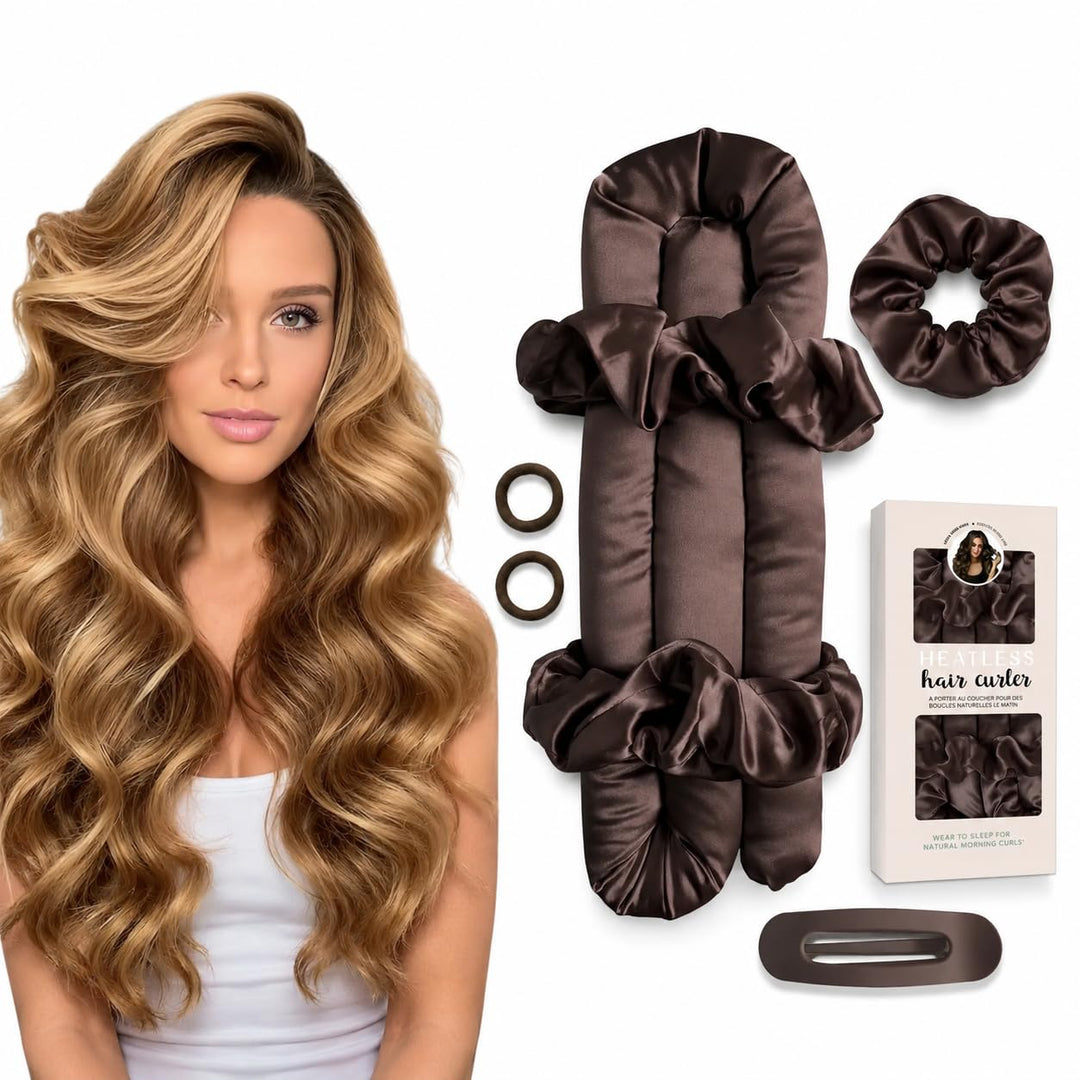 Heatless Curls Locken Ohne Hitze, Overnight Curls Satin Lockenstab, Heatless Curlers Set, Heatless C