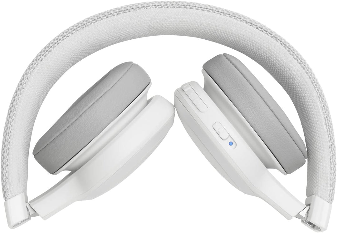 JBL LIVE 400 BT kabellose On-Ear Kopfhörer - Weiss – Bluetooth Ohrhörer mit bis zu 24 Stunden Laufze