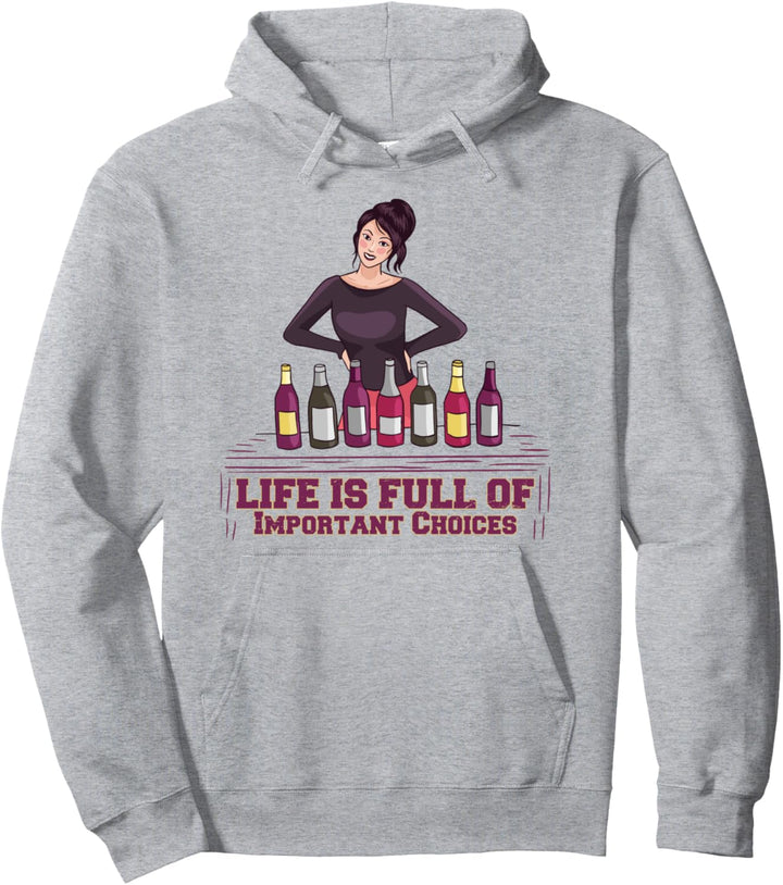 Wein Spruch mit Weinflaschen Zubehör Wein und Dame Wein Pullover Hoodie