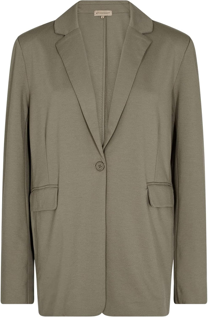 Soyaconcept Damen Casual Blazer XL Grün, XL Grün
