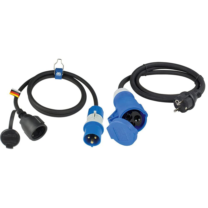 as - Schwabe Camping CEE-Adapterleitung Caravan, Blau 61408 &amp; Camping CEE-Adapterleitung Caravan, 1,