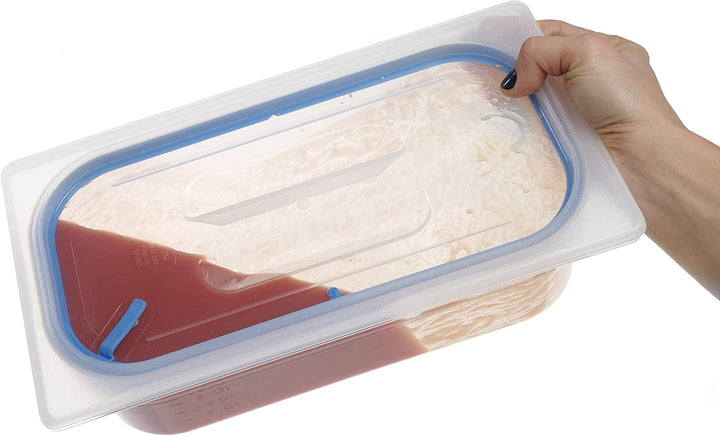 HENDI Gastronorm Deckel, Lufdicht verschliessbar, Temperaturbeständig von - 40 Temperaturbeständig b