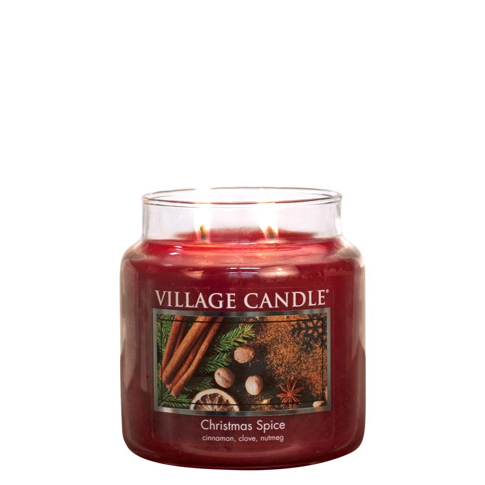 Village Candle Christmas Spice Duftkerze im Glas, 473 ml, mittelgross