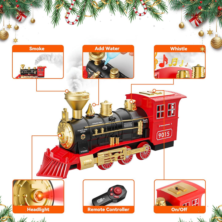 Hot Bee Ferngesteuertes Zugset mit Luxuriösem Gleis, Zug Spilzeug Set Remote Control Rc Zug+luxusbah