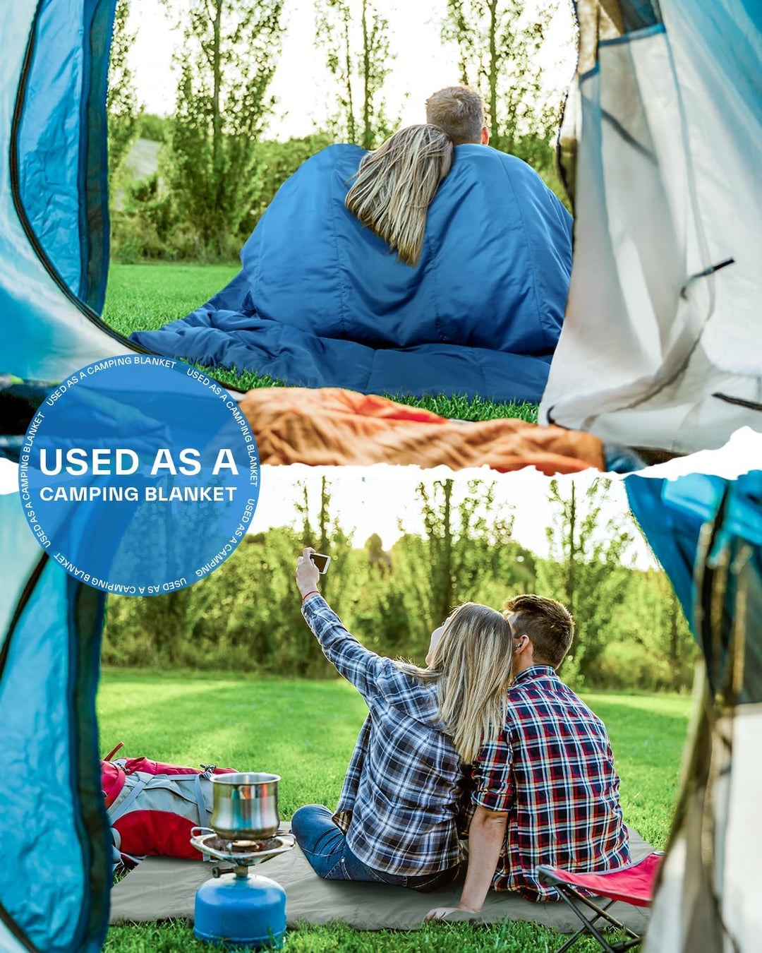Schlafsack Sommer Schläfsack: Sportneer Warmes Sommer Schlafsacke Tragbar Leicht Wasserdicht Sleepin