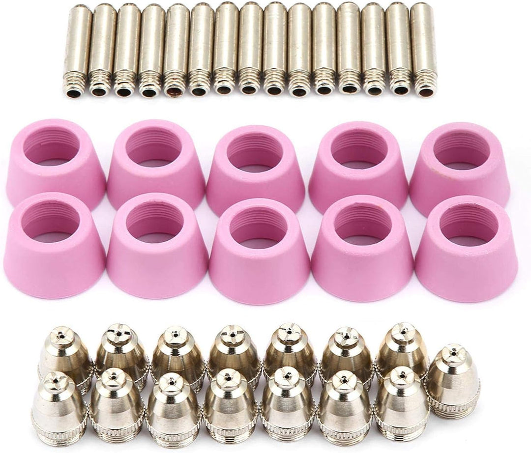 Kuuleyn Plasmaschneider Zubehör P60, 40 Stück/Set AG60 SG55 Plasmaschneider Schneidbrenner Verbrauch