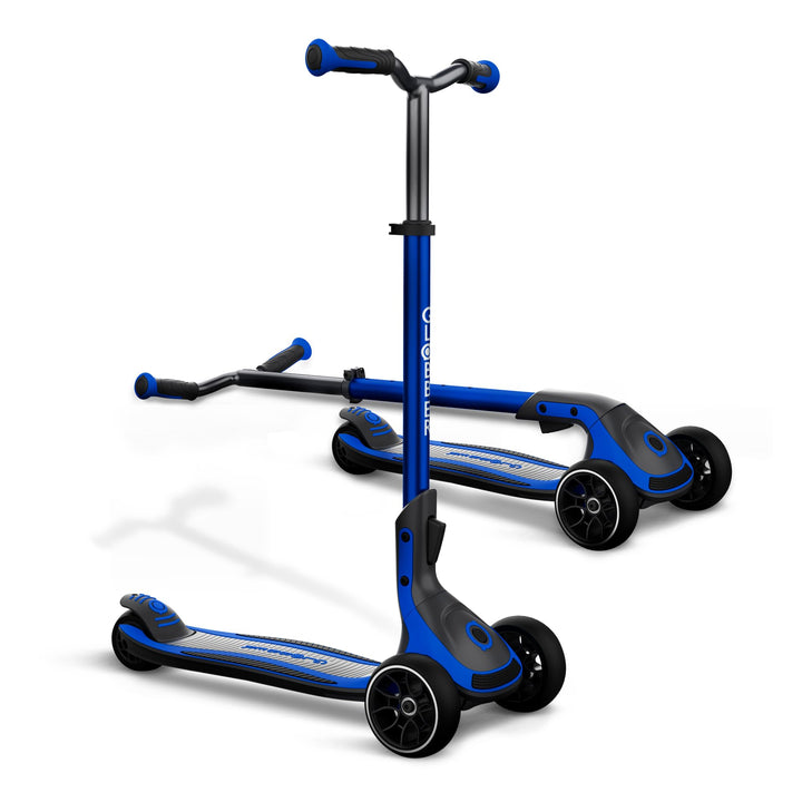 GLOBBER ULTIMUM – Tretroller Kinder Erwachsene, 125/90 mm extra breit, ABEC 7, 3-rädrig, höhenverste