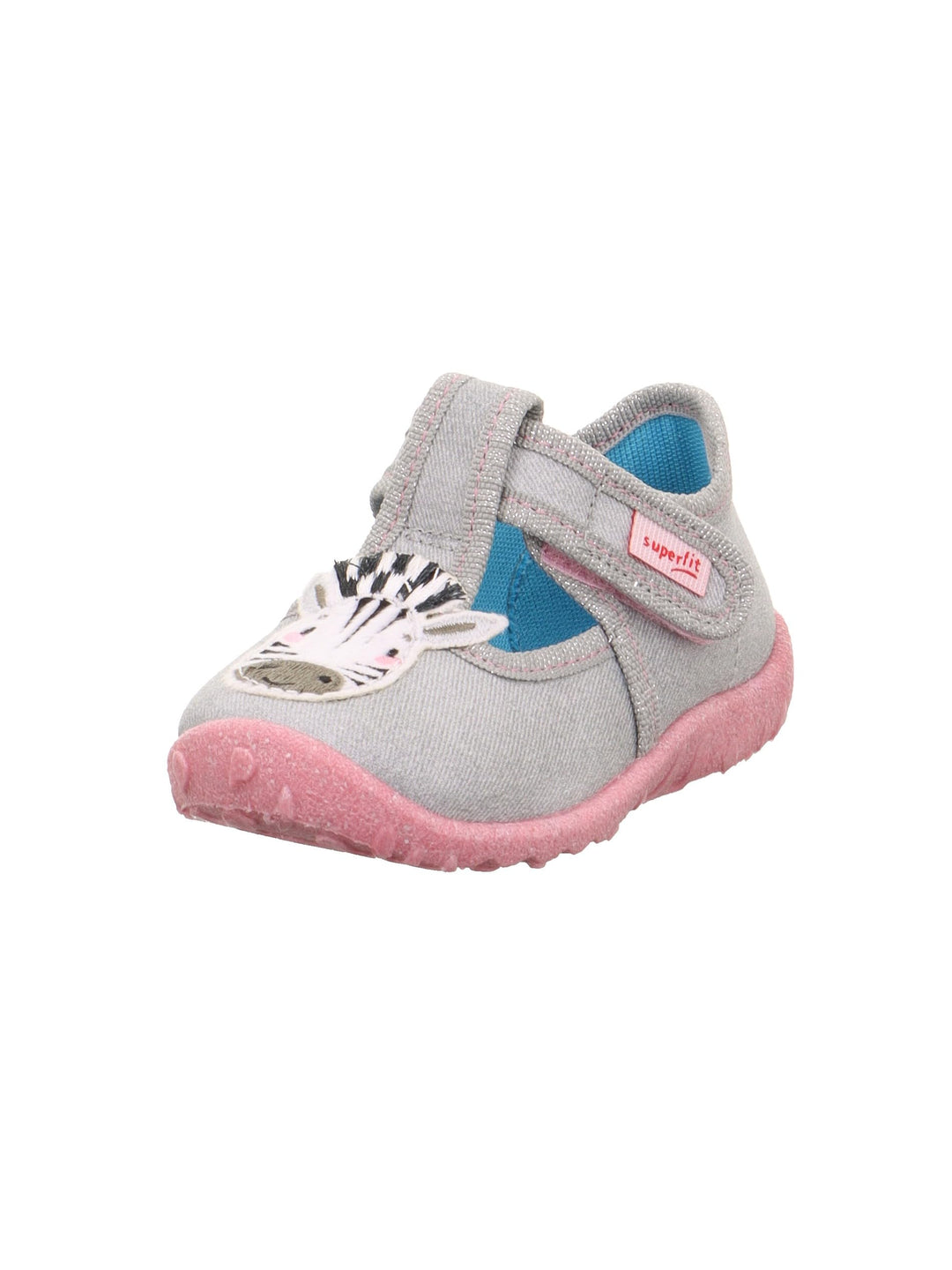 Superfit Mädchen Spotty Hausschuhe 18 EU Grau 2030, 18 EU Grau 2030