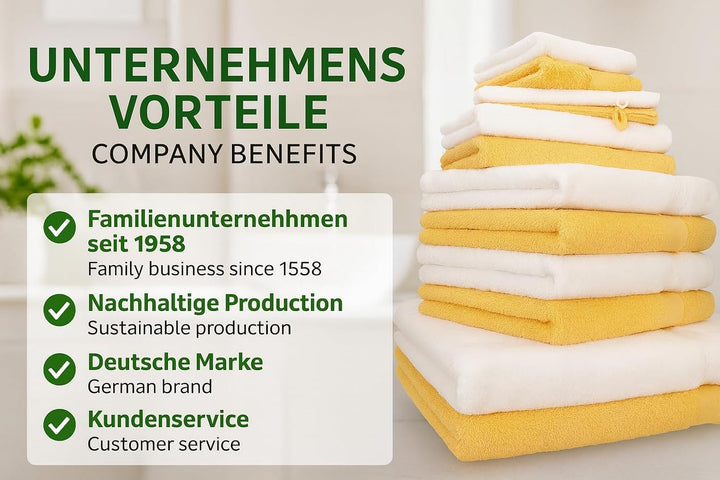 Betz 12-TLG. Handtuch Set Premium 100% Baumwolle 2 Duschtücher 4 Handtücher 2 Gästetücher 2 Seiftüch