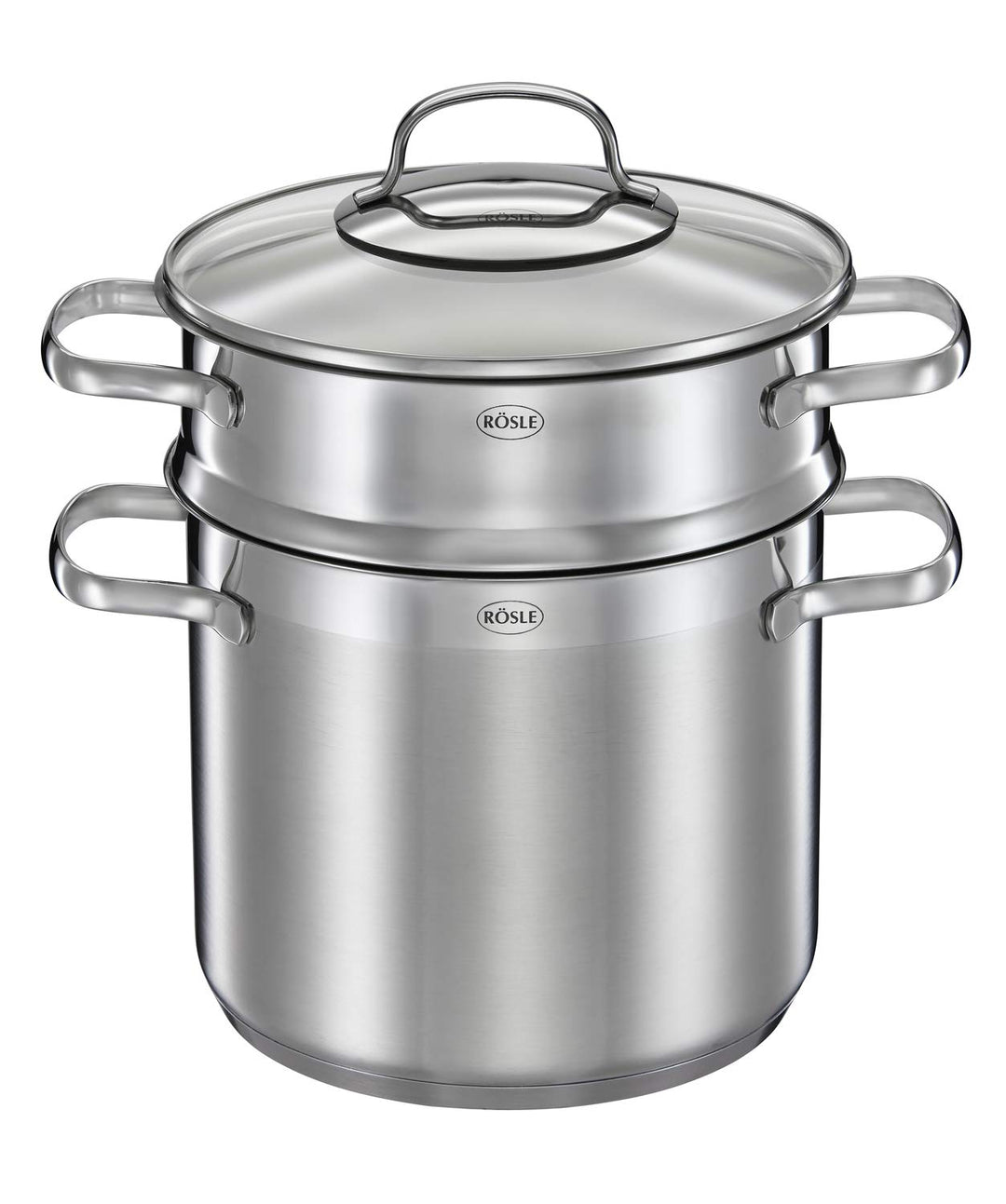 RÖSLE ELEGANCE Pastatopf, Hochwertiger Edelstahltopf zur Zubereitung von Nudeln oder Gemüse, 5 Liter