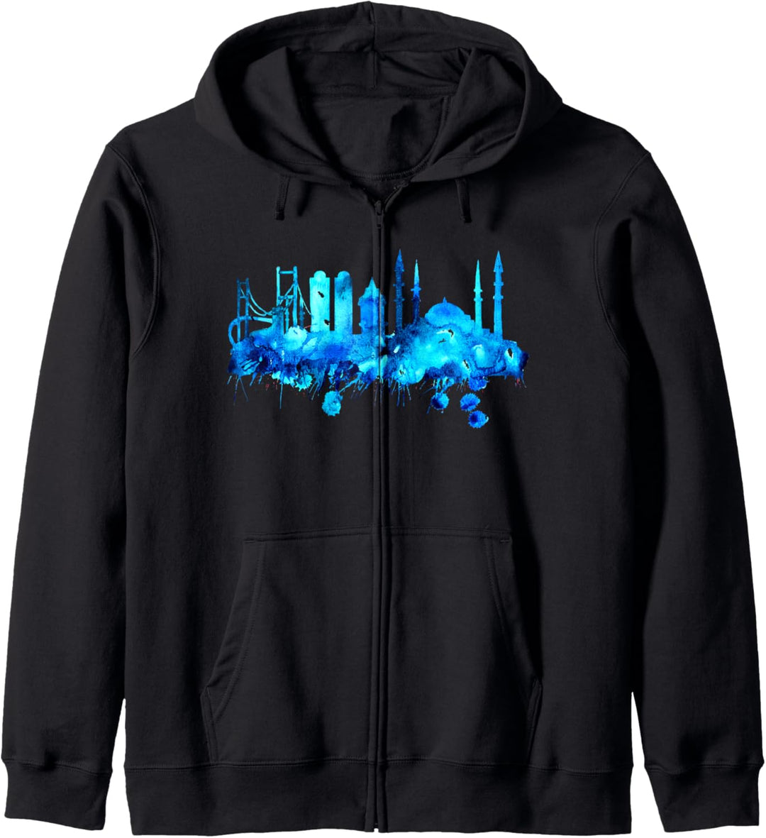 Istanbul Skyline Türkei Blaue Moschee Türkiye Blau Istanbul Kapuzenjacke