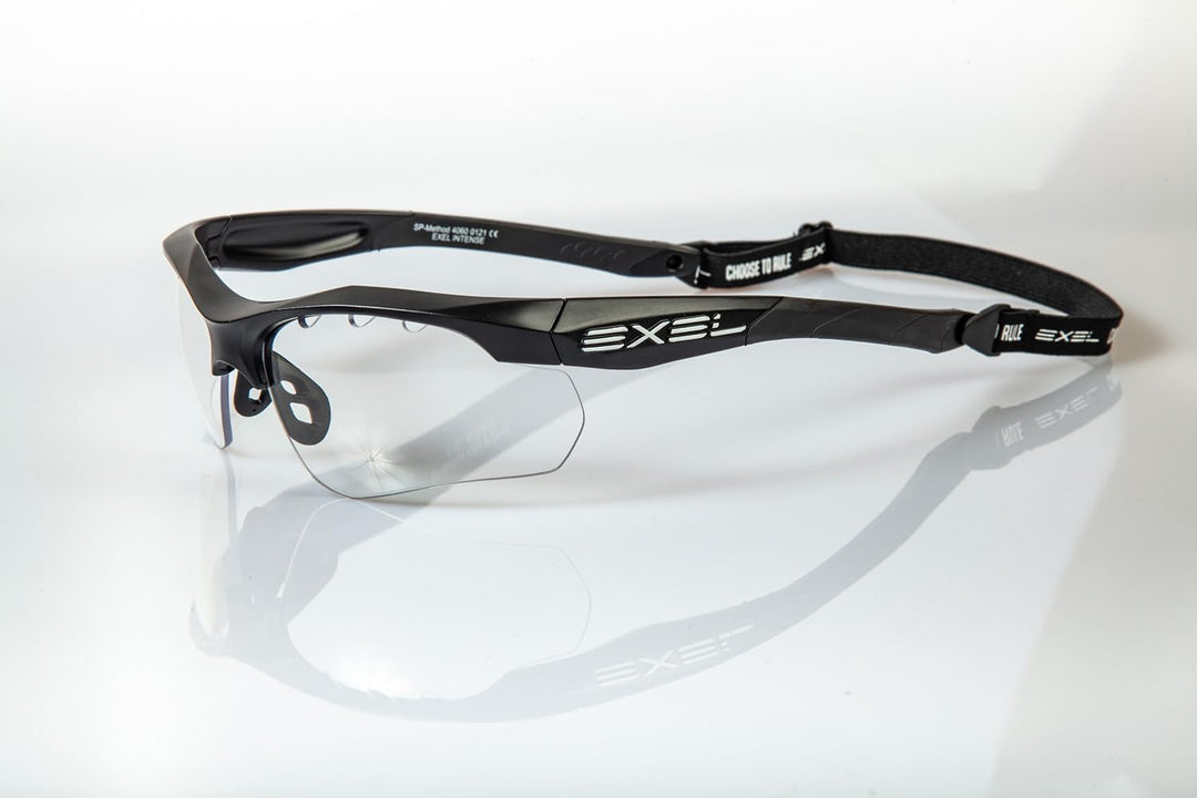 EXEL Floorball/Unihockey Schutzbrille Intense Eyeguard, für Jugend und Erwachsene, IFF geprüft, mit