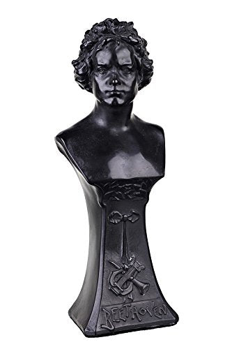 danila-souvenirs Deutscher Komponist Ludwig Van Beethoven Stein Büste Statue Skulptur 17,5 cm