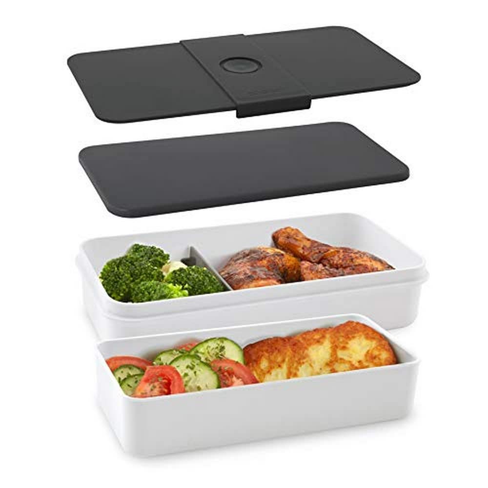 Cloer 800S1-1 Lunch Care System - Bento Box 5-teilig, XXL- Format 2100ml, unterteilbar mit auslaufsi