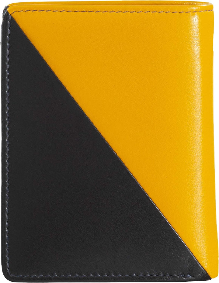 DUDU Kleine Damen-Brieftasche aus farbigem Leder mit Kartenfächern und Münzfach mit Reissverschluss