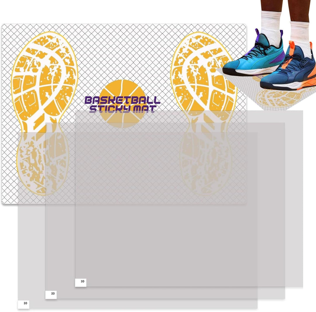 Traktionsmatte, Basketball, 43,2 x 30,5 cm, selbstklebendes Griffpolster für Schuhe, austauschbar, r