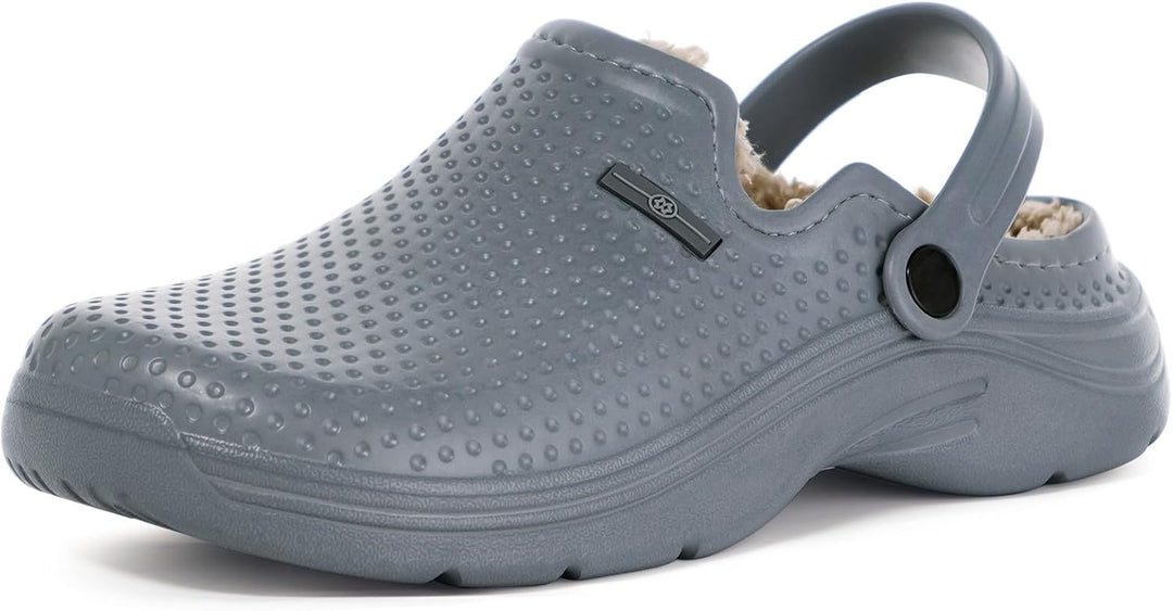 Eagsouni Damen Herren Lined Clogs Winter Hausschuhe Gefüttert Pantoletten Gartenschuhe Wärme Pantoff