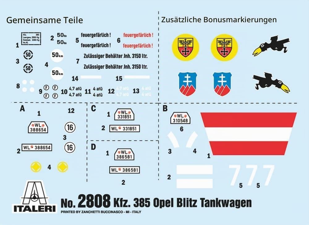 Italeri 2808S 1:48 Sd.Kfz.385 Tankwagen Bat.o.Brit, Modellbau, Bausatz, Standmodellbau, Basteln, Hob
