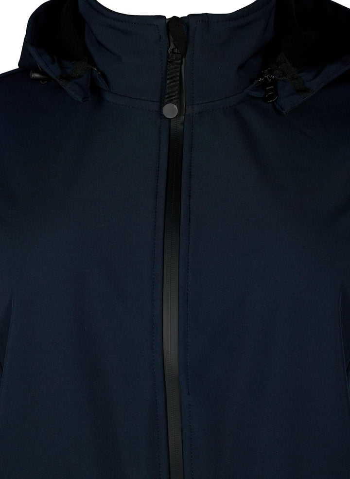 Zizzi Damen Grosse Grössen Jacke Softshell Kapuze Gr, Night Sky