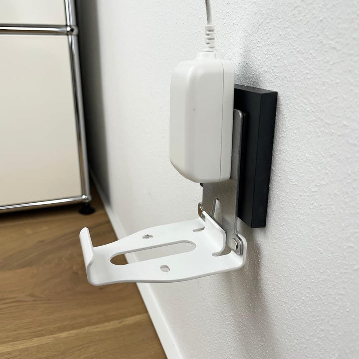 Steckdosen-Halter für AVM Fritz Repeater 3000/3000 AX/6000 aus Metall Steckdose – stabile Halterung