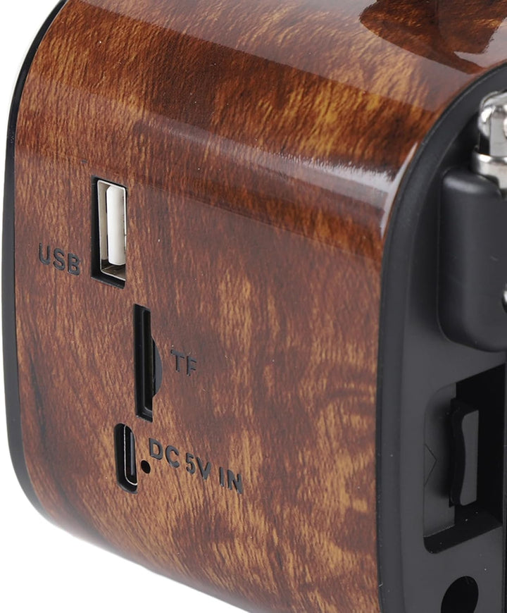 Bluetooth-Retro-Radio, FM-Transistor, Kleiner AM-Transistor, batteriebetriebenes Radio mit oder Sola