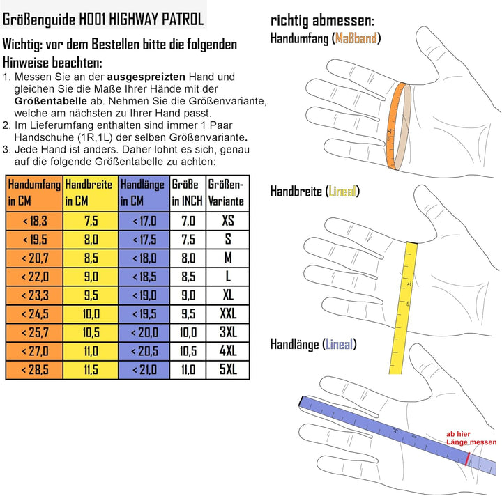 TacFirst Highway Patrol H001 POLIZEI Echtleder Einsatzhandschuhe 360° Schnitthemmend, Security Hands