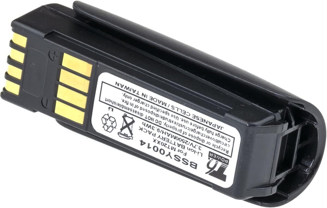 Akku für Zebra MT2000, Li-Ion, 3,7 V, 2500 mAh (9,3 Wh) schwarz