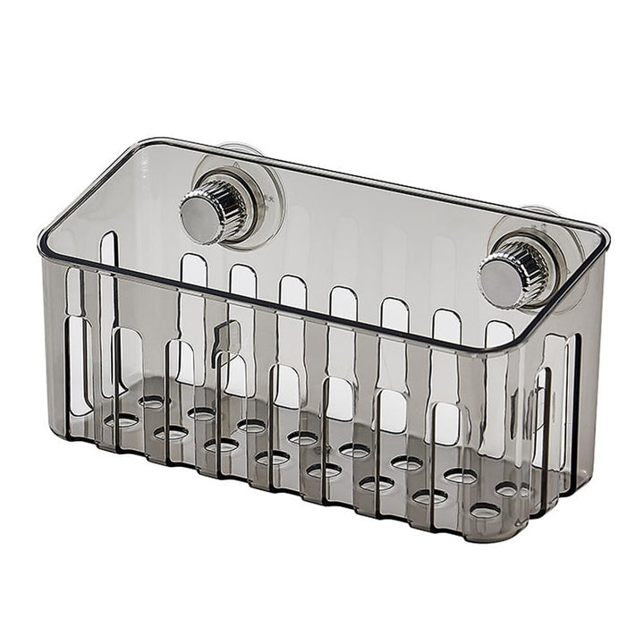 DONGKER Schwammhalter Platzsparender, 1 Stuck Transparent Spülbecken-Organizer mit Saugnapf, Kunstst