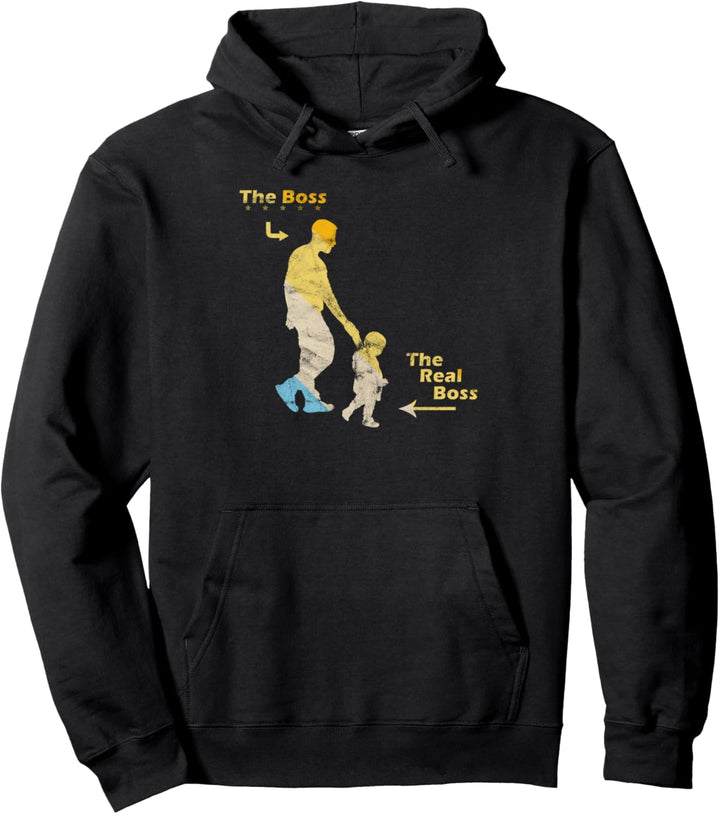 Vater & Sohn Papa & Sohn Vatertag Boss Lustiges Partnerlook Pullover Hoodie