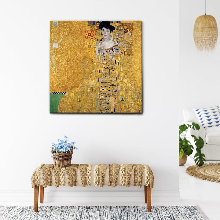 Giallobus - Bild - Druck AUF LEINWAND - Gustav Klimt - PORTRÄT VON Adele Bloch-Bauer I -70 x 70 cm,